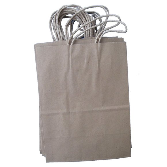 Natural Kraft Paper Bags | set of 13 bags |  | Size: 8" x 4.75" x 10.5" - Picture 4 of 5